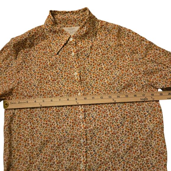 Trovata Birds Of Paradis S Silk Blend Jacquelin Bellflower Ditsy Print Luxury - Picture 8 of 10